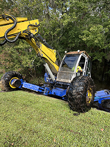 Roadside ditch crew continued drainage maintenance